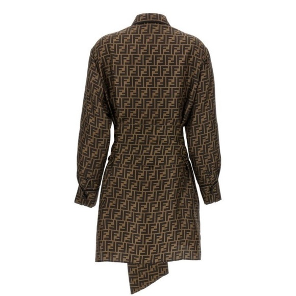 Fendi Brown twill dress - Picture 13 of 15
